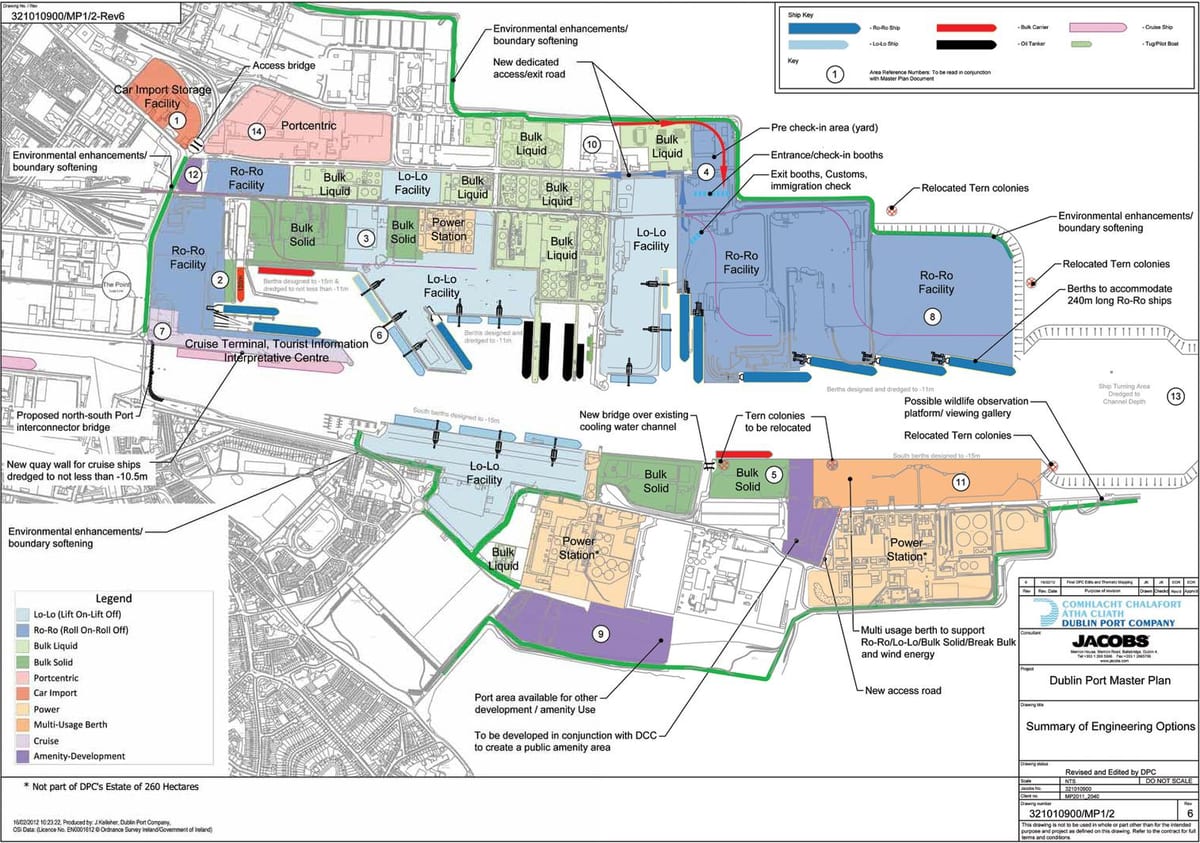 mapa de porto de Dublín
