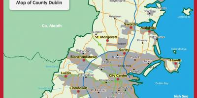 Mapa do condado de Dublín