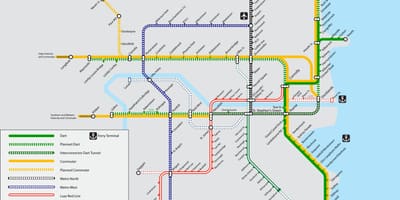 Mapa de DARDO liña de Dublín