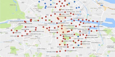 Dublinbikes mapa