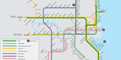 Dublín estacións ferroviarias mapa