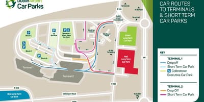 Mapa de Dublín terminal de aeroporto 2