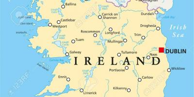 Dublín, irlanda mapa
