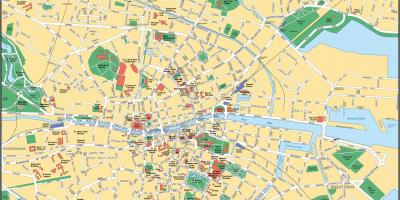 Dublín en un mapa