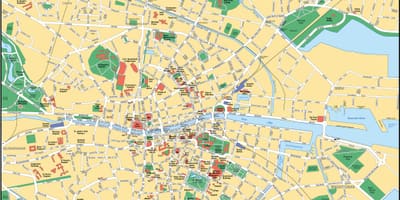 Dublín en mapa