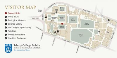 Mapa do Trinity College